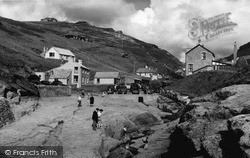The Village From The Beach c.1955, Trebarwith