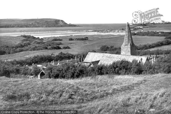 Photo of Trebetherick, St Enodoc Church And Camel Estuary c.1960