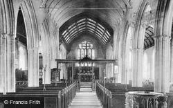 St Enodoc Church Interior c.1900, Trebetherick