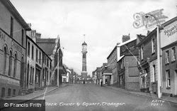 Clock Tower And Square c.1950, Tredegar