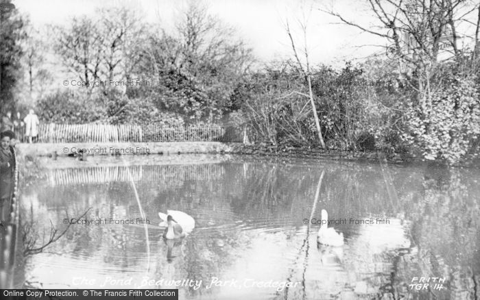 Photo of Tredegar, The Pond, Bedwellty Park c.1955