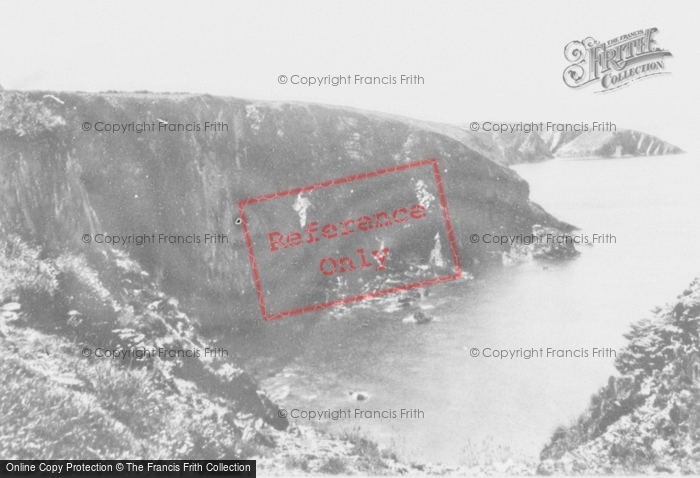 Photo of Trefin, Cliffs Towards Portgain c.1955