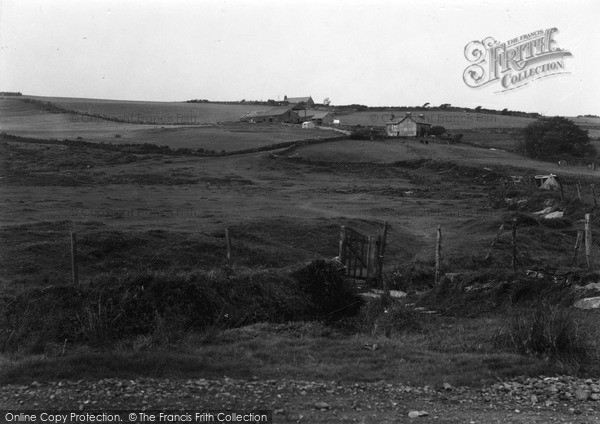 Photo of Treflys, Glan Y Morfa Mawr Farm And Church From Morfa Bychan 1936