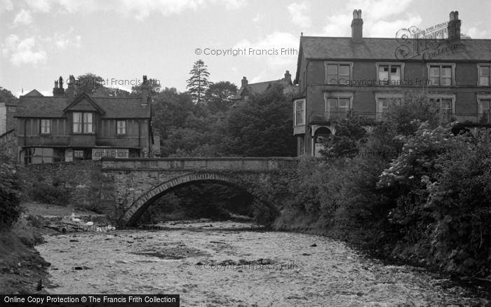 Photo of Trefriw, Bridge 1952
