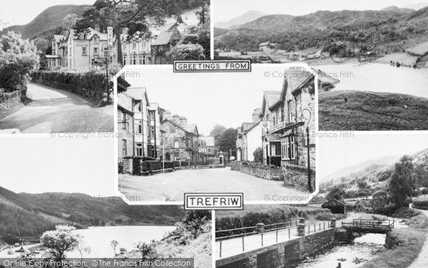 Photo of Trefriw, Composite c.1955