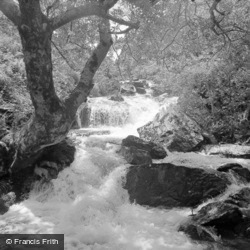 Falls At Foot Of Lake Crafnant 1952, Trefriw