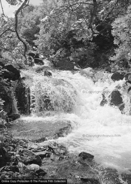 Photo of Trefriw, Falls At Foot Of Lake Crafnant 1952