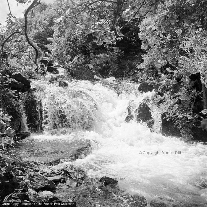 Photo of Trefriw, Falls At Foot Of Lake Crafnant 1952