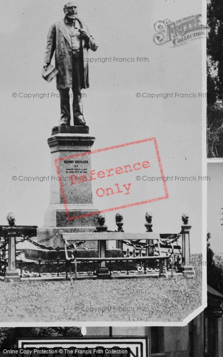 Photo of Tregaron, Henry Richard Statue c.1955
