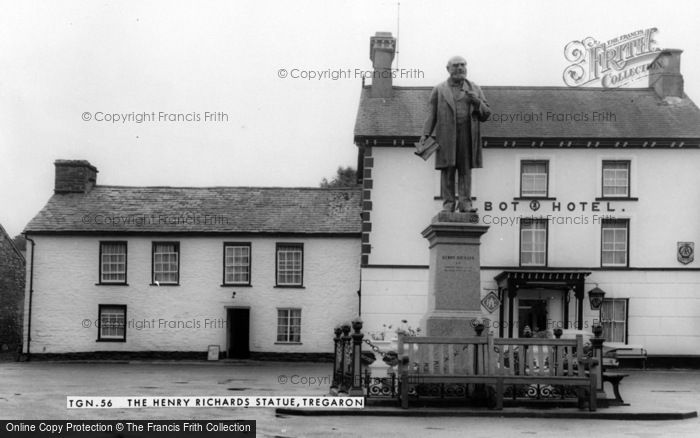 Photo of Tregaron, The Henry Richard Statue c.1965