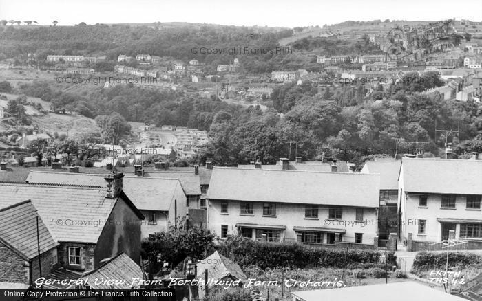 Photo of Treharris, General View c.1960