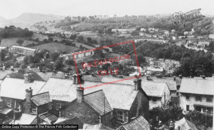 Photo of Treharris, View From Berthlwyd Farm c.1960