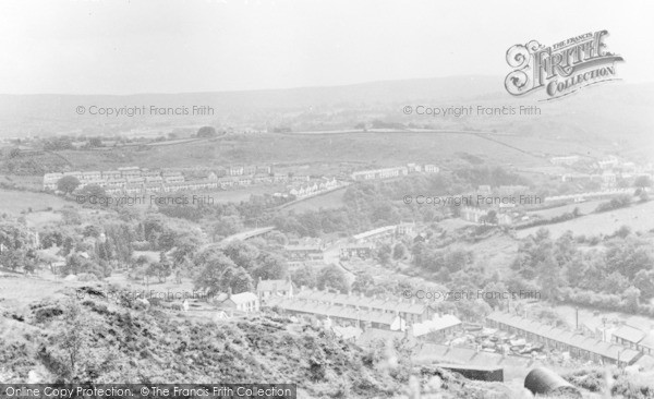 Photo of Treharris, View From Twyn Y Garreg c.1955