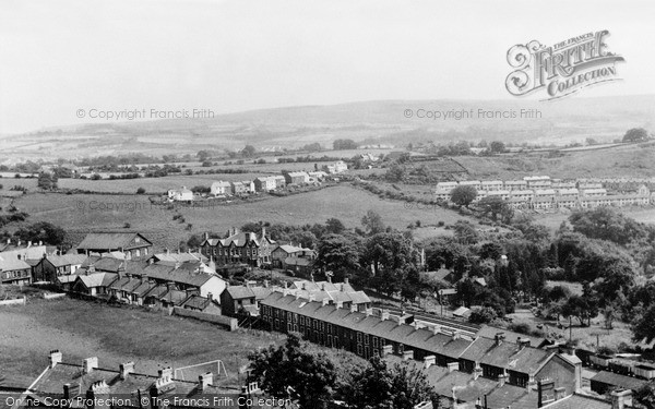 Photo of Treharris, View From Twyn Y Garreg Farm c.1955