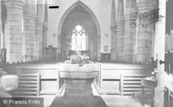 Trelleck, Church Of St Nicholas, Interior c.1955, Trelleck Cross