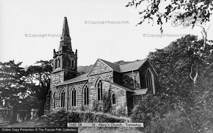Photo of Tremadoc, St Mary's Church c.1960