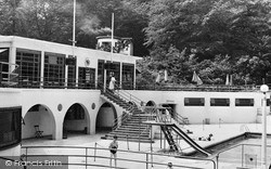 Trentham, Park Swimming Pool c1955