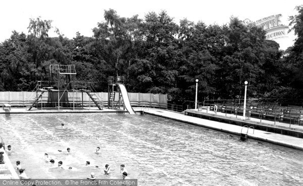 Photo of Trentham, Park Swimming Pool c.1955