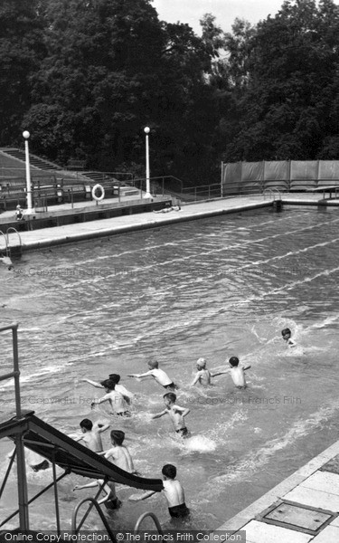 Photo of Trentham, Swimming Pool c.1955