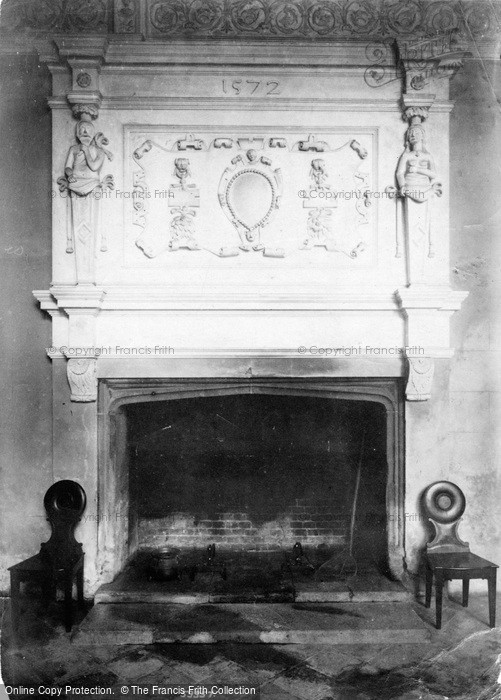 Photo of Trerice Manor, The Hall Fireplace 1907