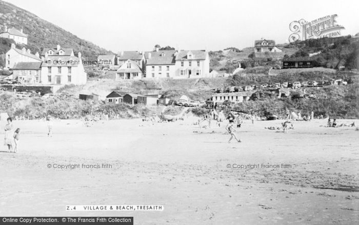 Photo of Tresaith, The Village And Beach c.1960