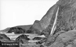The Waterfall And Rocks c.1950, Tresaith