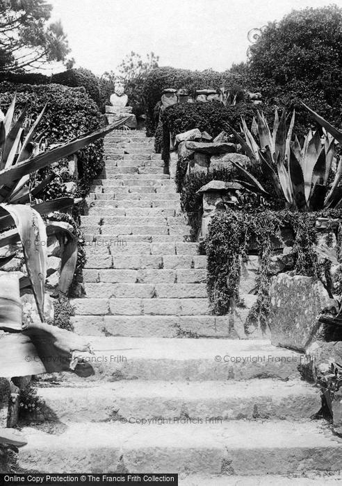 Photo of Tresco, Abbey Gardens, The Steps Walk 1891