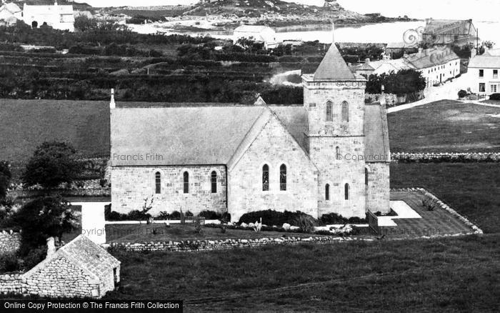 Photo of Tresco, St Nicholas Church, Dolphin Town c.1891