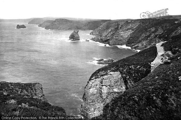 Photo of Trevalga, The Cliffs 1920