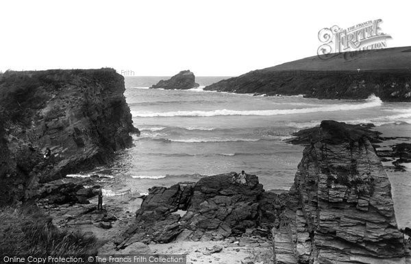 Photo of Trevone, Bay, The Madrips From Cosy Corner 1925