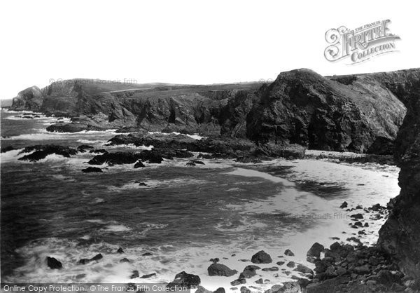 Photo of Trevone, Cliffs At Porthmissen c.1880