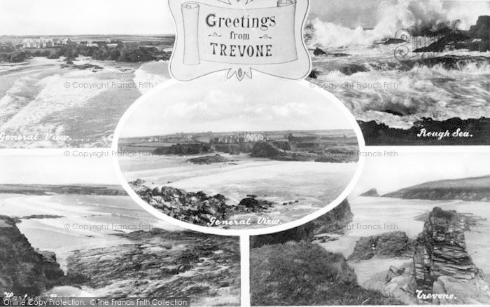 Photo of Trevone, Composite c.1955