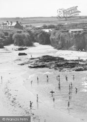 Paddling On The Beach c.1955, Trevone