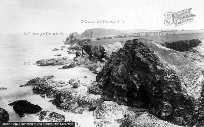 Photo of Trevone, Porthmissen Cliffs 1901