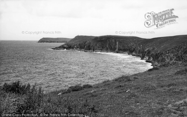 Photo of Trevone, The Coast Looking North c.1955