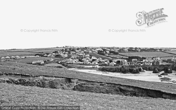 Photo of Trevone, The Village From Round Hole c.1955
