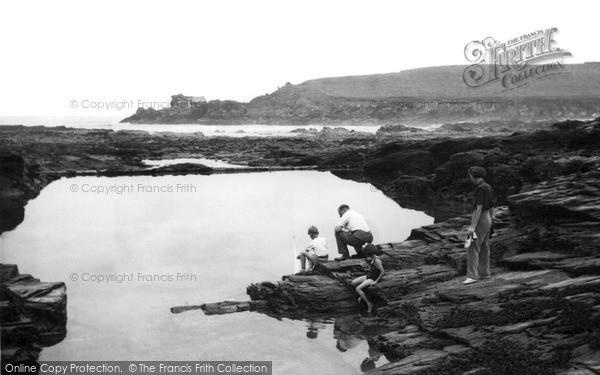 Photo of Trevone, Tinker Bunny's Pool c.1955