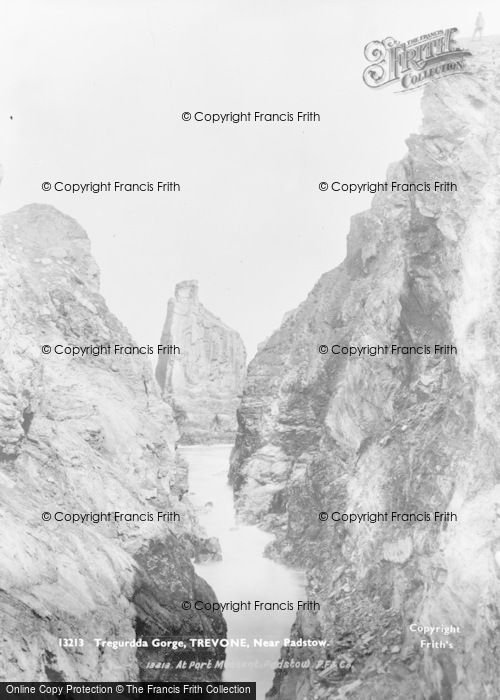 Photo of Trevone, Tregudda Gorge c.1880