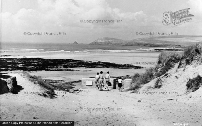 Photo of Trevose Head, From Constantine Bay c.1955