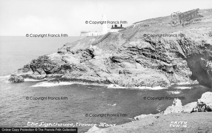 Photo of Trevose Head, The Lighthouse c.1955