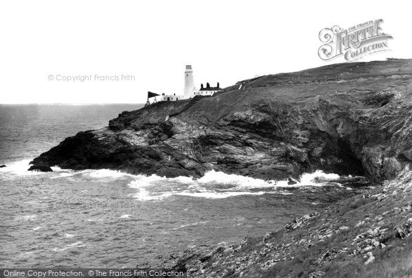 Photo of Trevose Head, The Lighthouse From Dinas Head c.1955