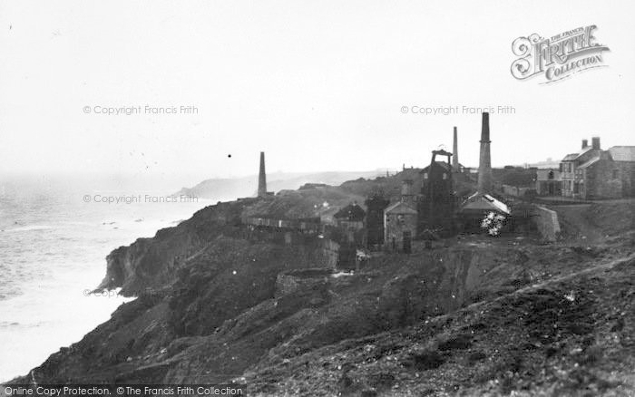 Photo of Trewellard, The Levant Mine c.1935