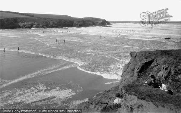 Photo of Treyarnon, The Beach 1936