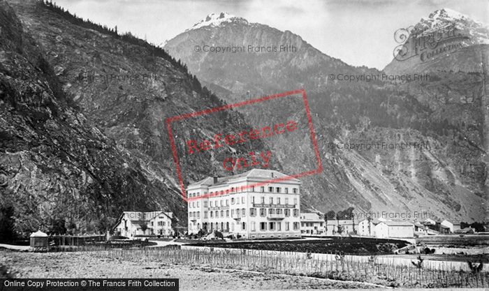 Photo of Trient, Grand Hotel Des Gorges Du Trient c.1874