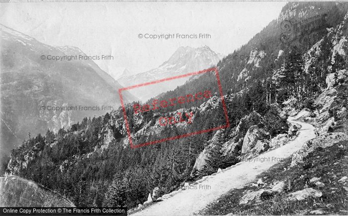Photo of Trient, Tete Noire Valley, A Peep Of Mont Blanc c.1874