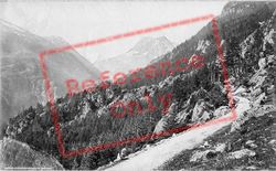 Tete Noire Valley, A Peep Of Mont Blanc c.1874, Trient