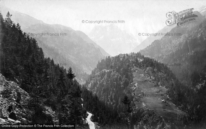 Photo of Trient, Tete Noire Valley, Salvan Route From Roche Percee c.1874