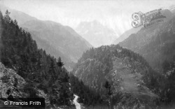 Tete Noire Valley, Salvan Route From Roche Percee c.1874, Trient