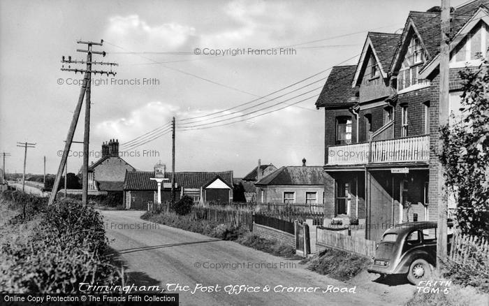 Photo of Trimingham, The Post Office And Cromer Road c.1955