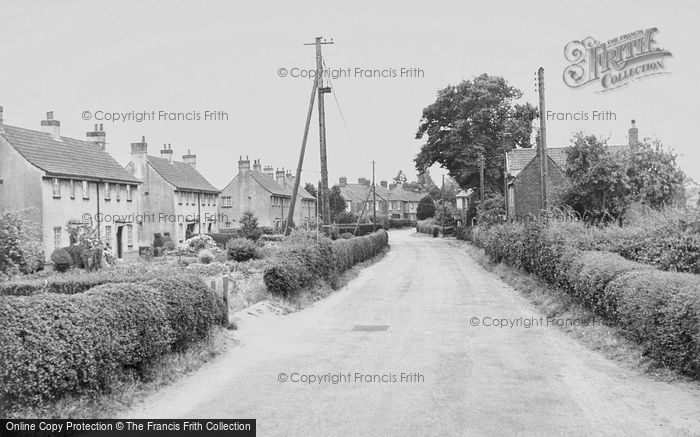 Photo of Trimley St Martin, Kirton Road c.1955